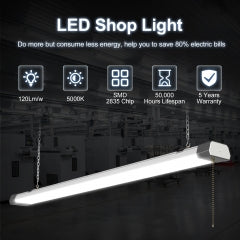 4FT High-Output LED Shop Light 120W, 15,600 Lumens, 5000K