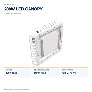 200W LED CANOPY — configuration