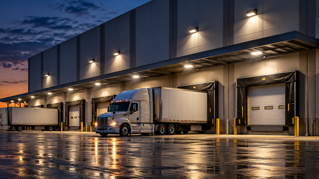 Conceptual loading dock lighting application illustration