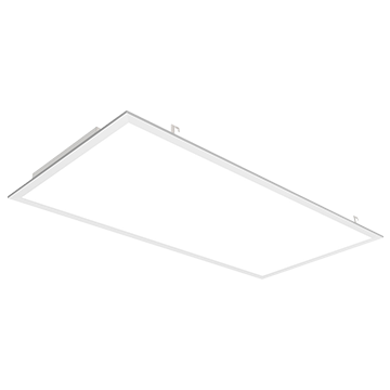 White LED panel lights displaying selectable warm, neutral and cool white color temperatures