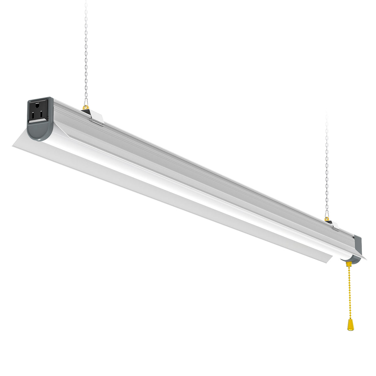 80W 4FT linkable LED shop light with suspended mounting