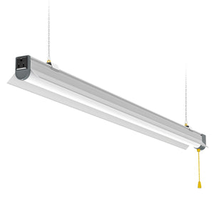 80W 4FT linkable LED shop light with suspended mounting
