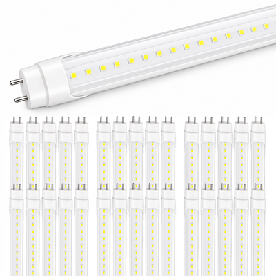 30 pack of 4 foot Type A+B LED T8 tubes with G13 bi-pin ends