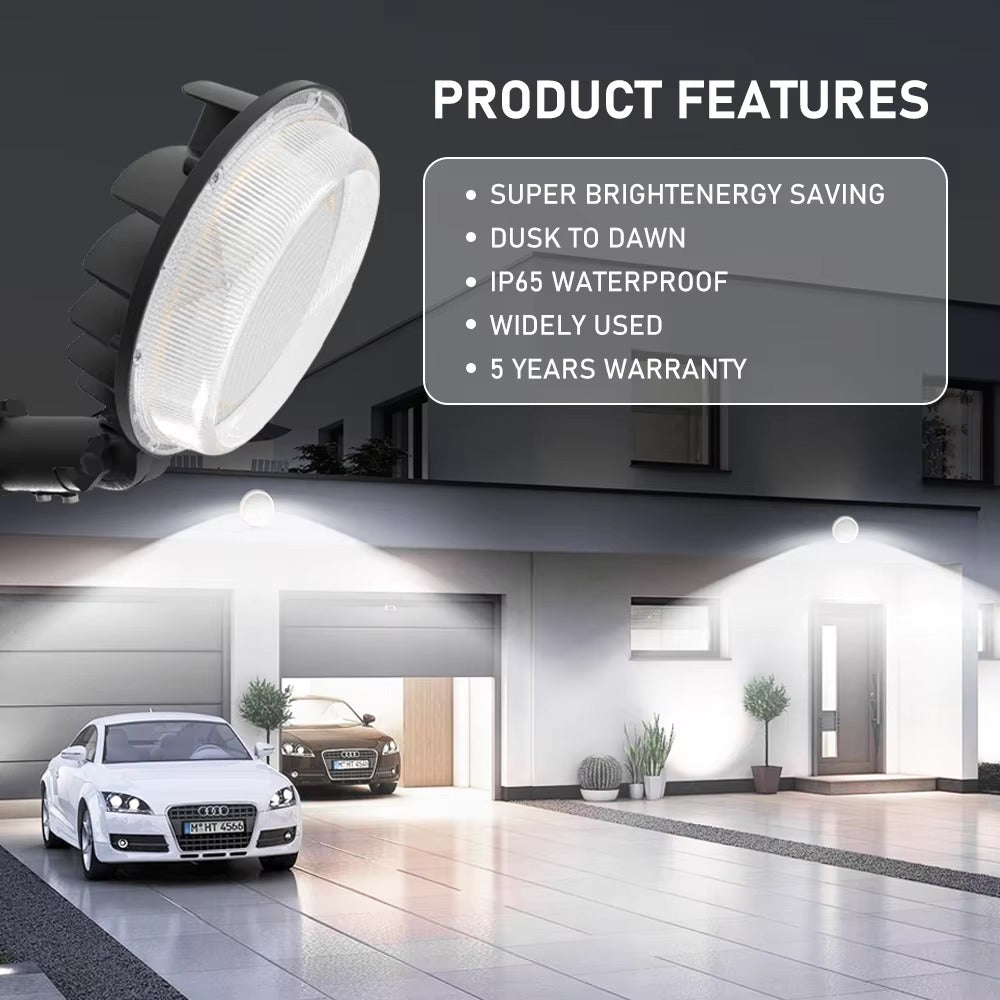LED Barn Light 60/80/100W, 3CCT Selectable, Dusk to Dawn, 120-277V