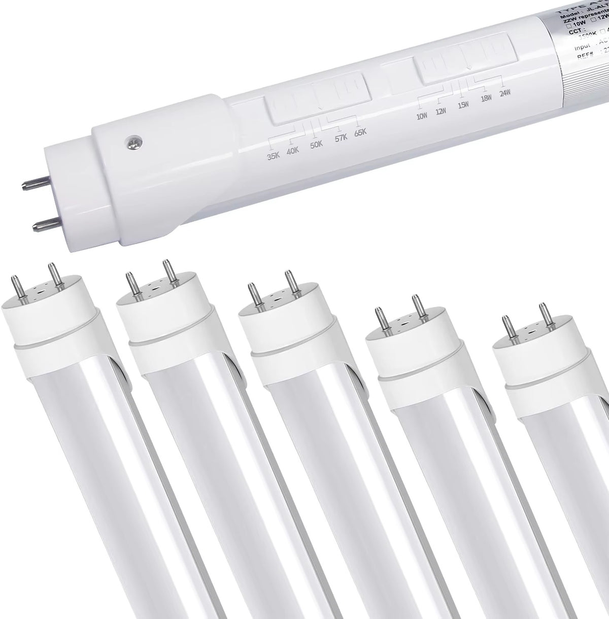 2FT selectable wattage Type A+B LED T8 tube light
