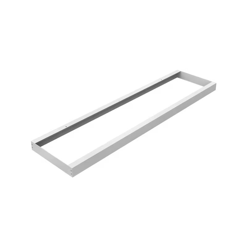 White 1x4 LED panel mounting frame shown on a white background