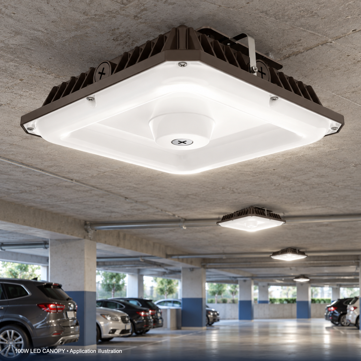 LED Canopy Lights application illustration